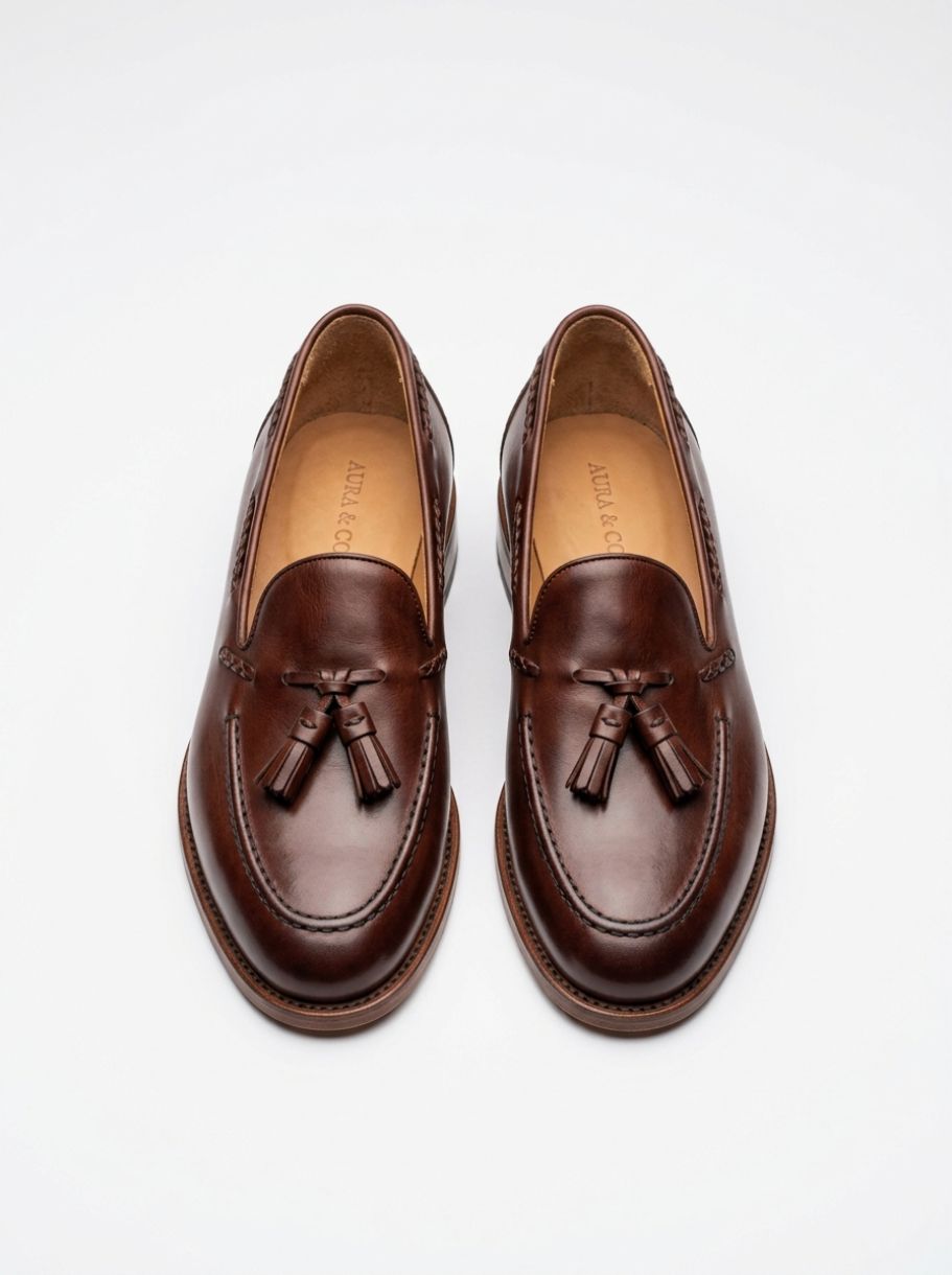 Full-Grain Leather Tassel Loafers
