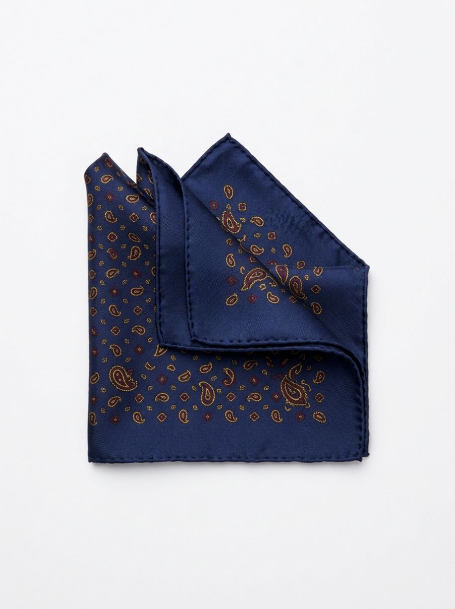 Hand-Rolled Italian Silk Pocket Square